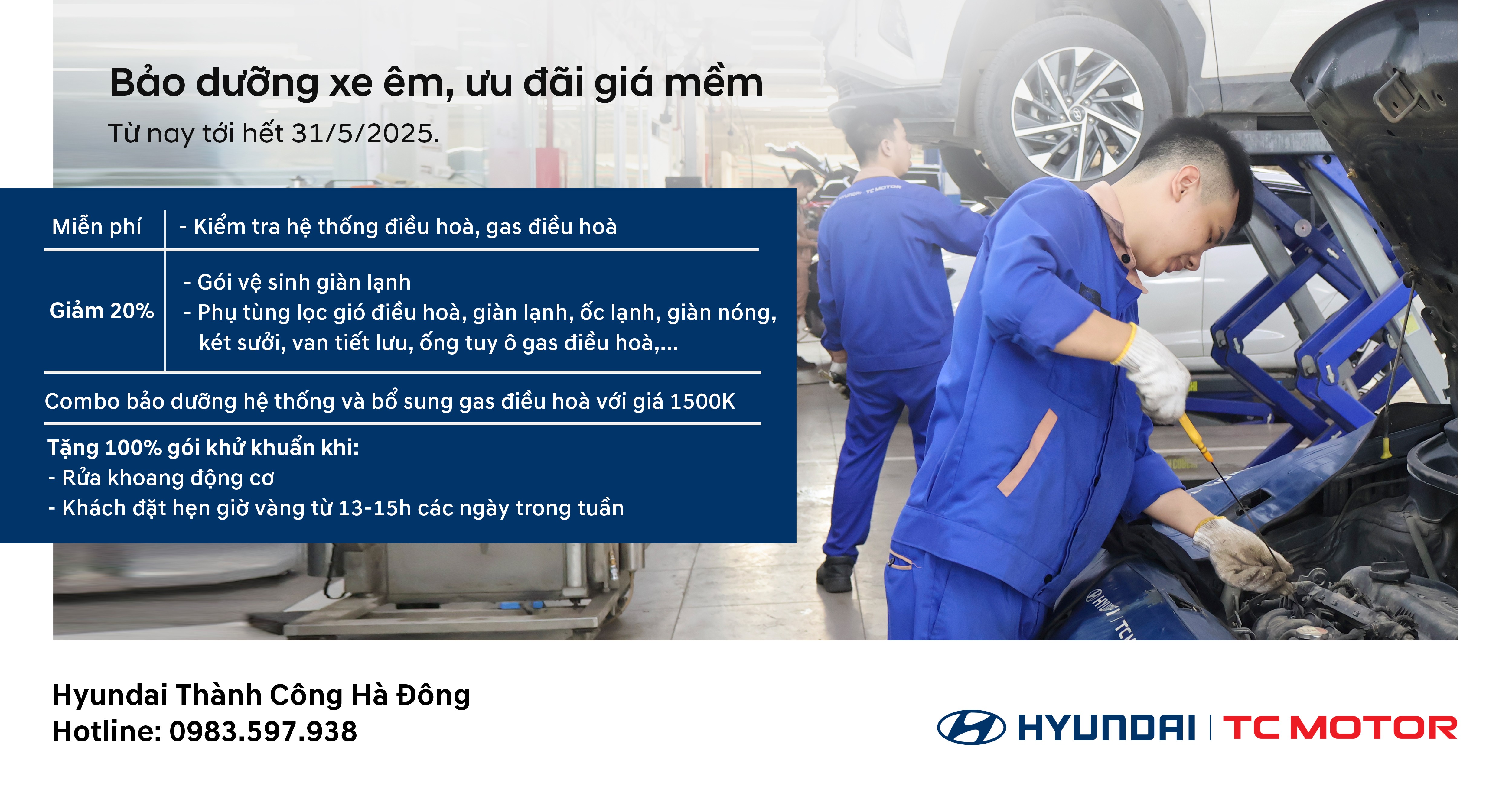 Bảo dưỡng xe &ecirc;m, ưu đ&atilde;i gi&aacute; mềm